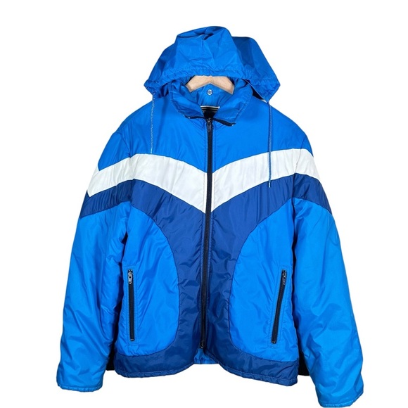 VINTAGE Retro Nylon Insulated Puffer Jacket - Picture 8 of 8